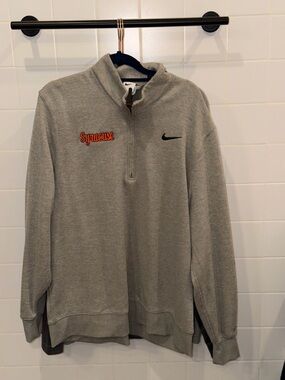 Nike Gray Syracuse Quarter-Zip Pullover